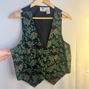 Floral Black Sleeveless Blouse